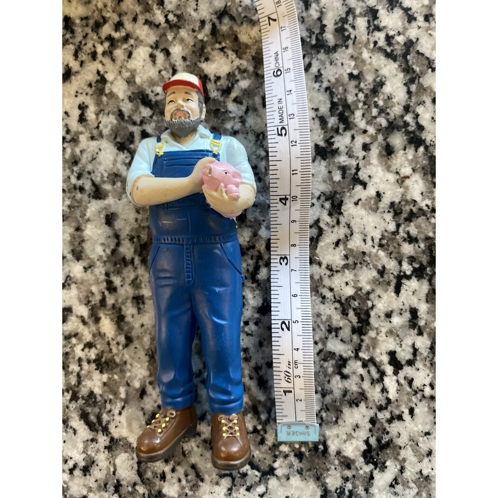 Lakeshore Community Helper Worker Rare Learning Kids Figure Farmer with Baby Pig
